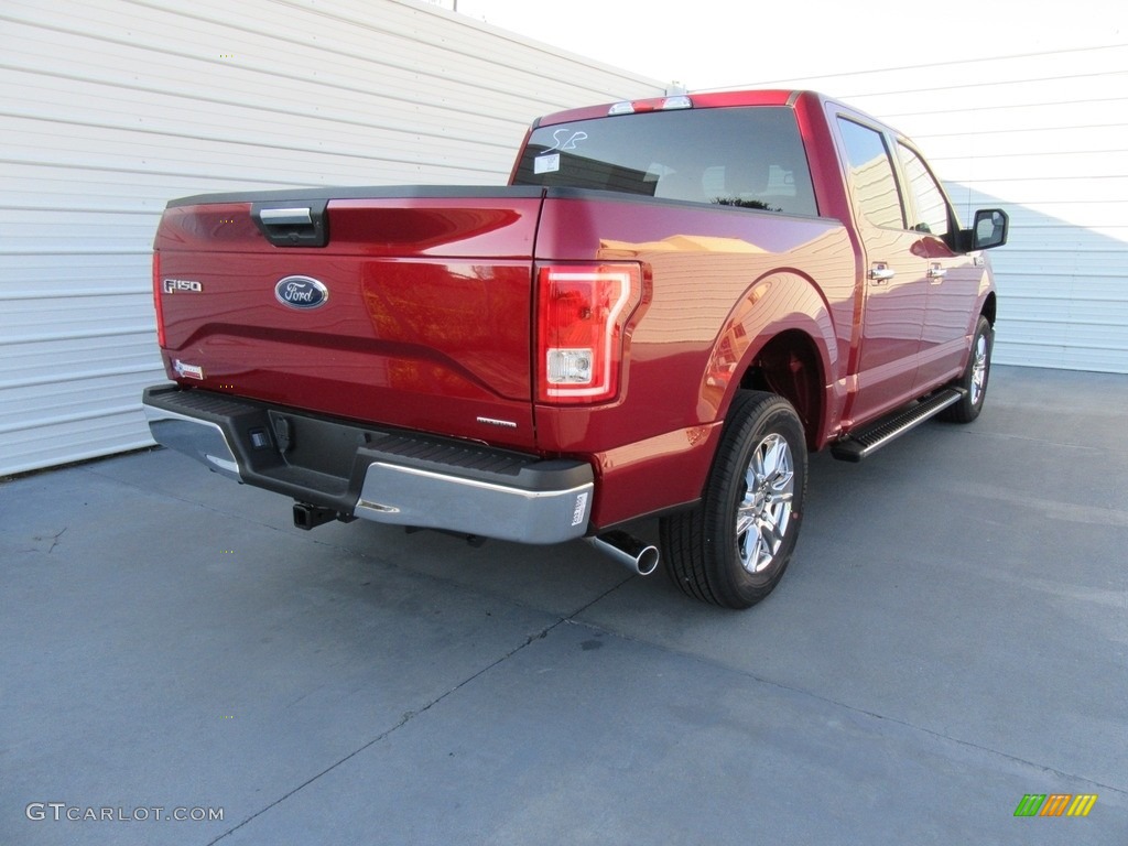 2016 F150 XLT SuperCrew - Ruby Red / Medium Earth Gray photo #4