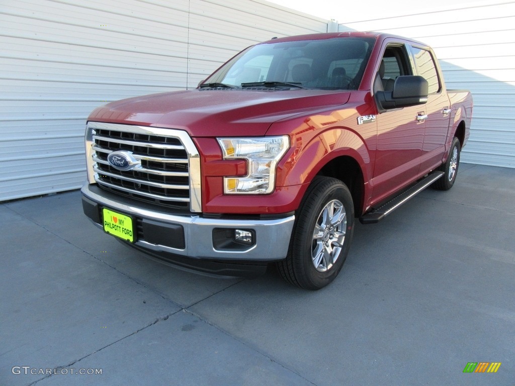 2016 F150 XLT SuperCrew - Ruby Red / Medium Earth Gray photo #7