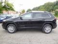 Diamond Black Crystal Pearl 2017 Jeep Cherokee Latitude 4x4 Exterior