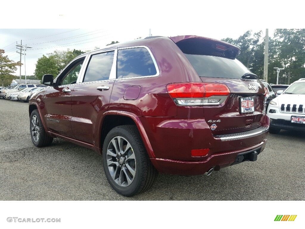 2017 Grand Cherokee Overland 4x4 - Velvet Red Pearl / Brown/Light Frost Beige photo #4