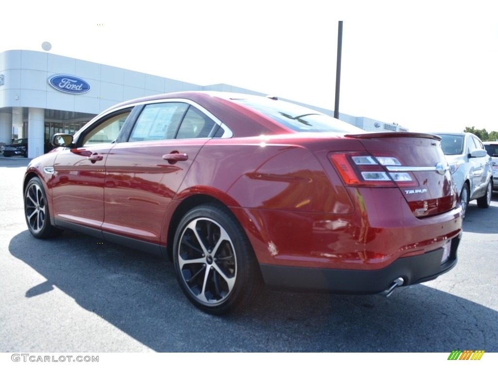 2015 Taurus SEL - Ruby Red Metallic / Dune photo #5