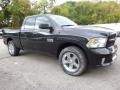 2017 Brilliant Black Crystal Pearl Ram 1500 Express Quad Cab 4x4  photo #7