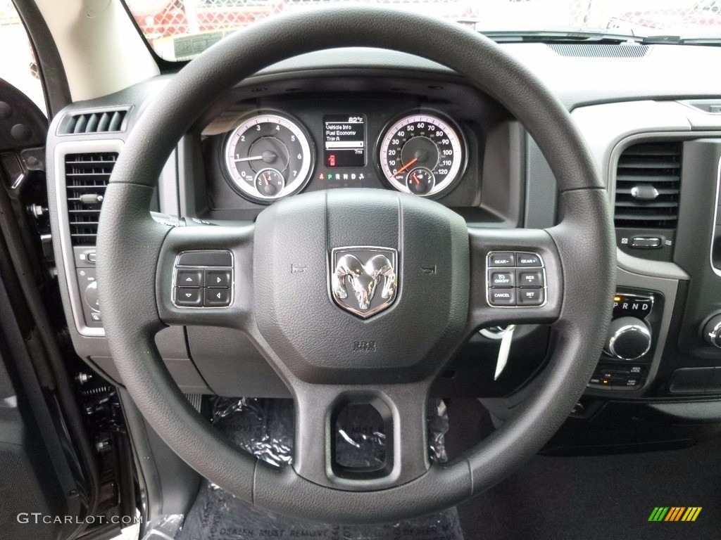 2017 1500 Express Quad Cab 4x4 - Brilliant Black Crystal Pearl / Black/Diesel Gray photo #16