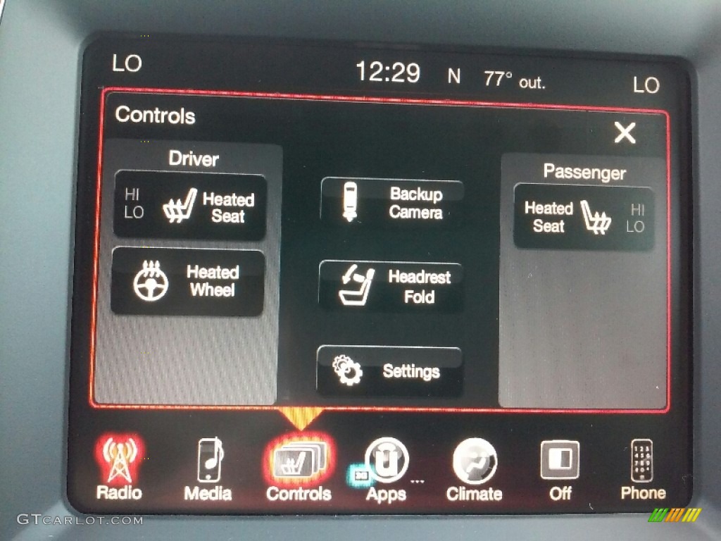 2017 Dodge Durango GT AWD Controls Photo #116124865