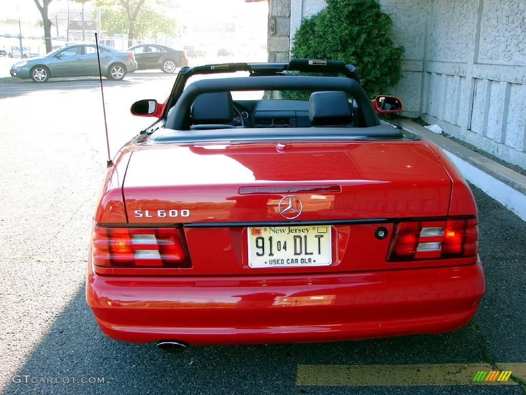 2001 SL 600 Roadster - Magma Red / Black photo #22