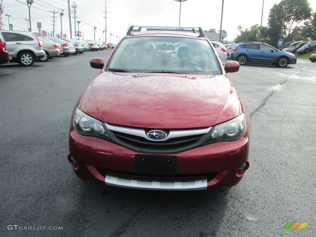 2011 Impreza Outback Sport Wagon - Camellia Red Pearl / Carbon Black photo #3
