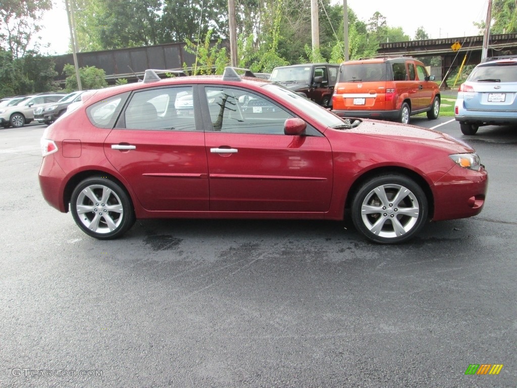 2011 Impreza Outback Sport Wagon - Camellia Red Pearl / Carbon Black photo #5