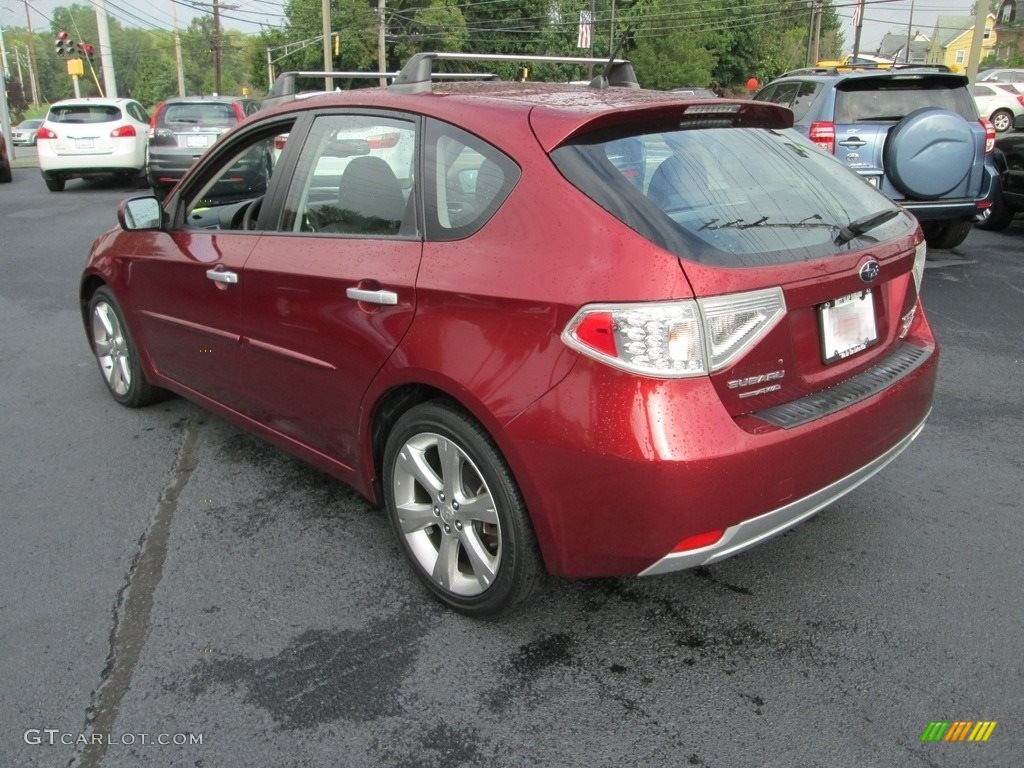 2011 Impreza Outback Sport Wagon - Camellia Red Pearl / Carbon Black photo #8