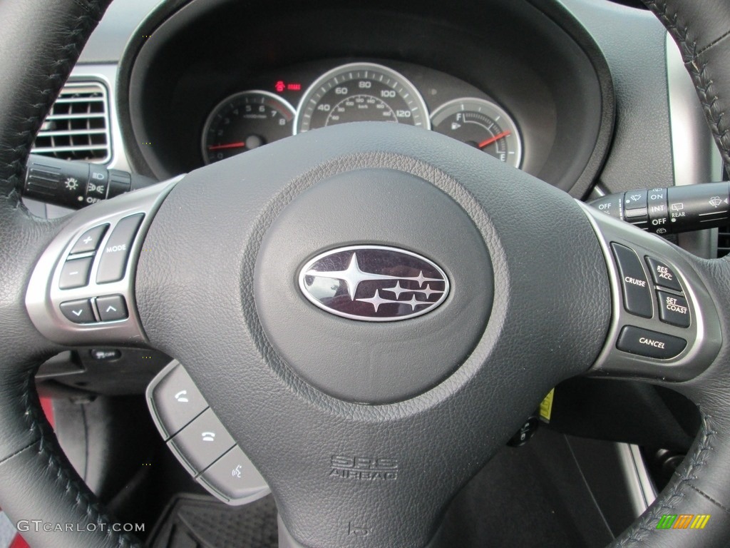 2011 Impreza Outback Sport Wagon - Camellia Red Pearl / Carbon Black photo #11