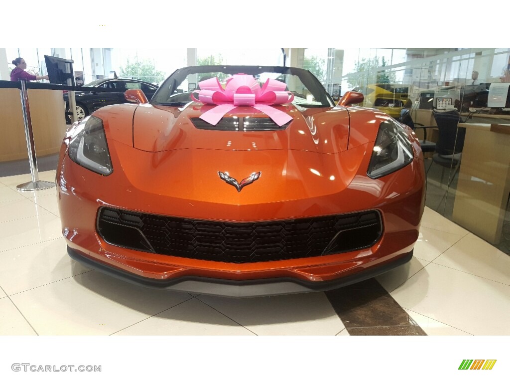 2016 Corvette Z06 Convertible - Daytona Sunrise Orange Metallic / Jet Black photo #2