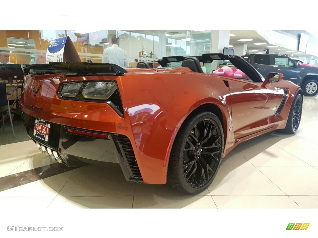 2016 Corvette Z06 Convertible - Daytona Sunrise Orange Metallic / Jet Black photo #5