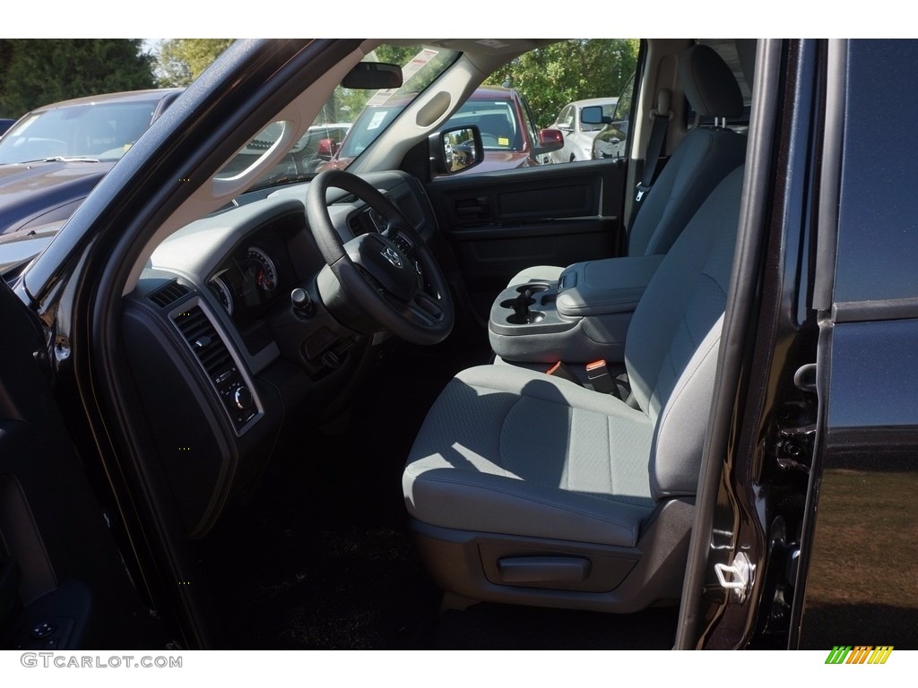 2017 1500 Tradesman Quad Cab - Brilliant Black Crystal Pearl / Black/Diesel Gray photo #7