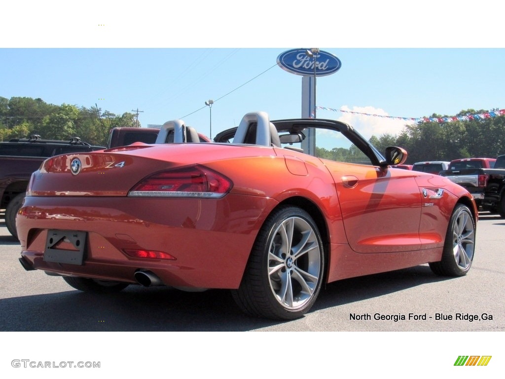 2014 Z4 sDrive35i - Valencia Orange Metallic / Hyper Orange Package Black/Orange photo #5