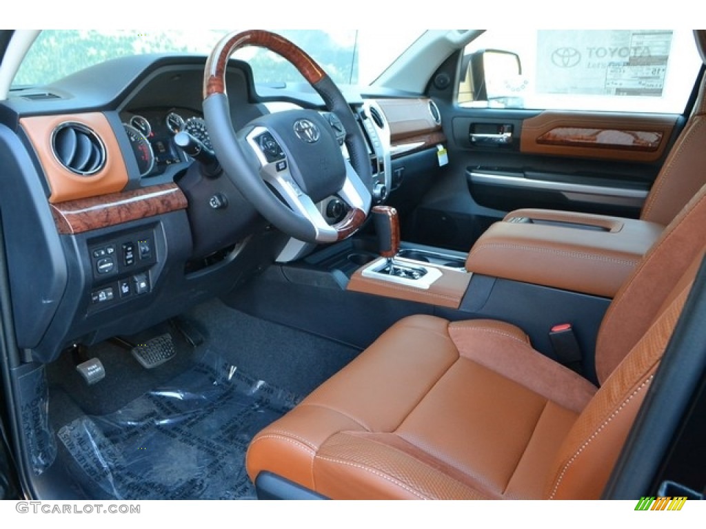 1794 Edition Black/Brown Interior 2017 Toyota Tundra 1794 CrewMax 4x4 Photo #116134948
