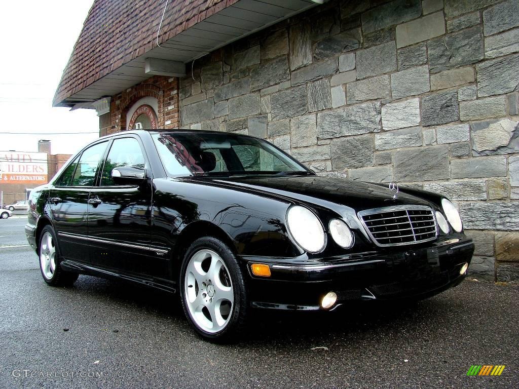 2002 E 430 Sedan - Black / Charcoal photo #4