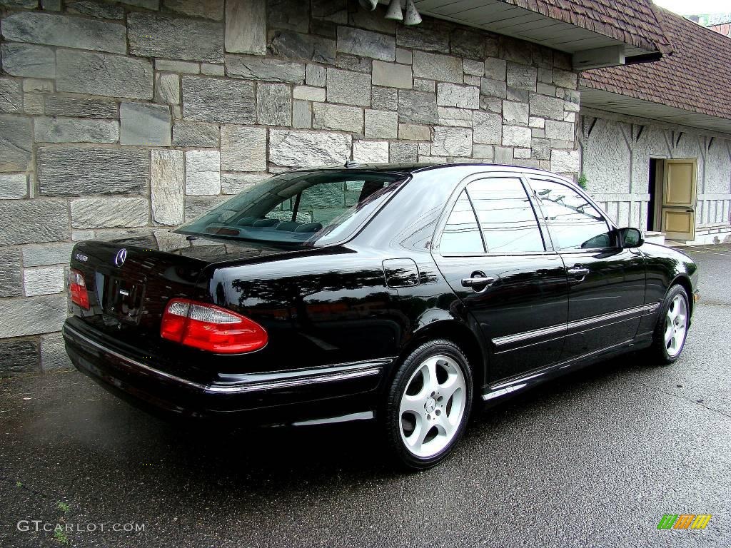 2002 E 430 Sedan - Black / Charcoal photo #7