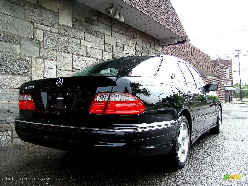 2002 E 430 Sedan - Black / Charcoal photo #9