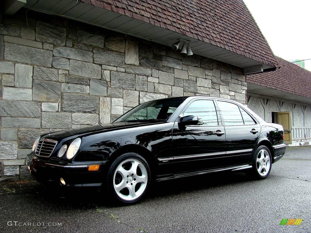 2002 E 430 Sedan - Black / Charcoal photo #28