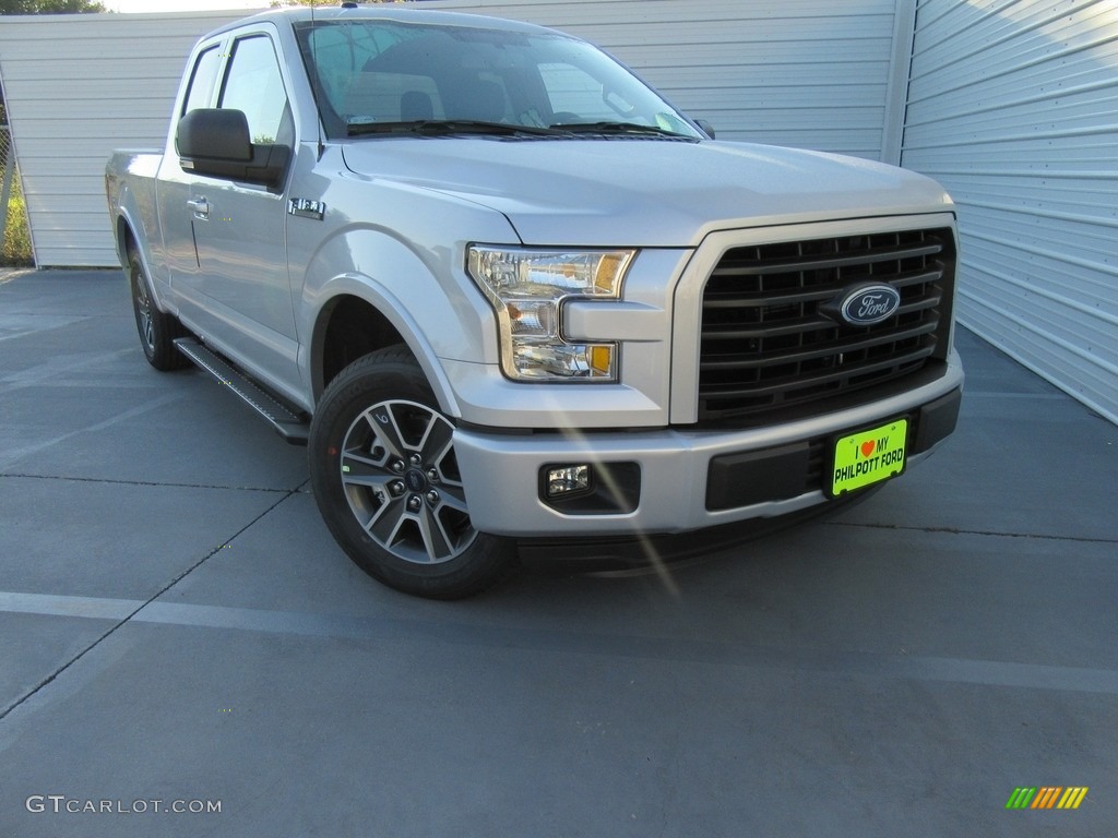 2016 F150 XLT SuperCab - Ingot Silver / Black photo #2