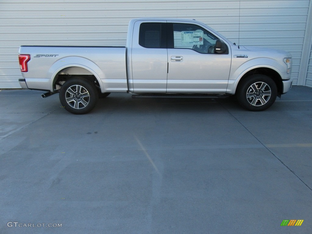 2016 F150 XLT SuperCab - Ingot Silver / Black photo #3
