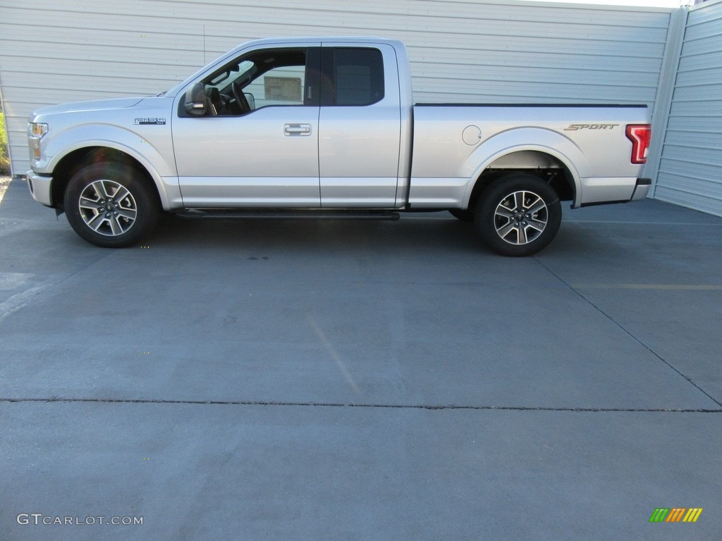 2016 F150 XLT SuperCab - Ingot Silver / Black photo #6