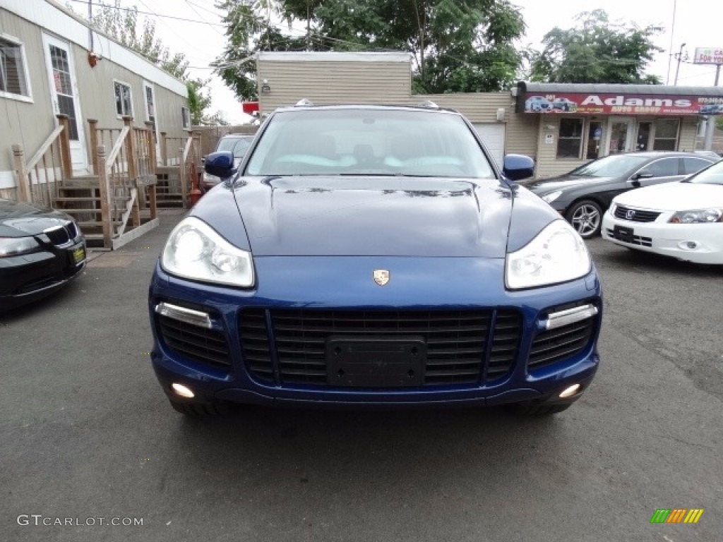 2008 Cayenne Turbo - Marine Blue Metallic / Stone/Steel Grey photo #2