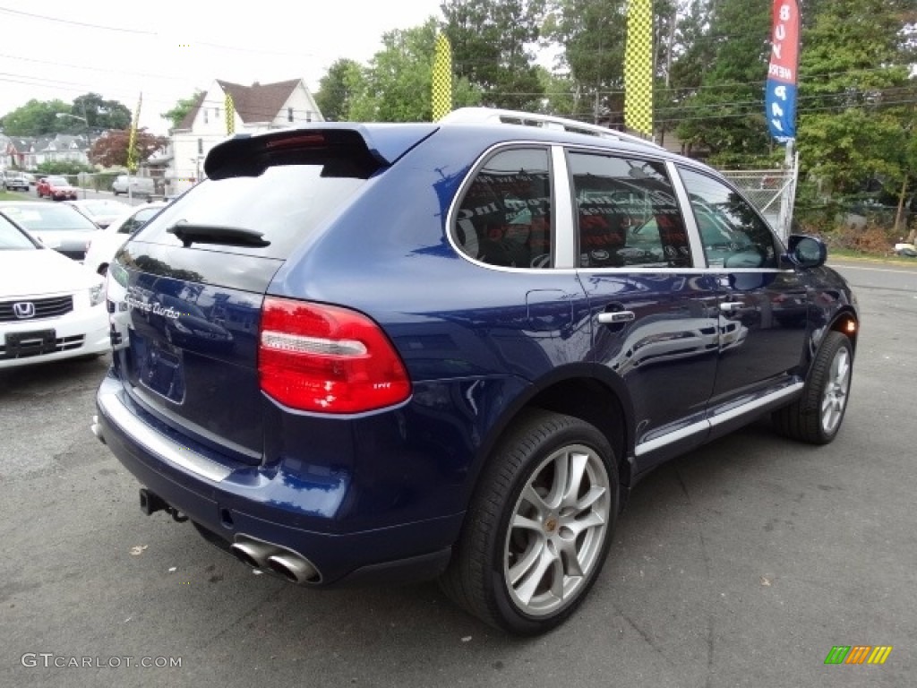 2008 Cayenne Turbo - Marine Blue Metallic / Stone/Steel Grey photo #5