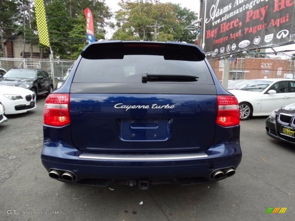 2008 Cayenne Turbo - Marine Blue Metallic / Stone/Steel Grey photo #6