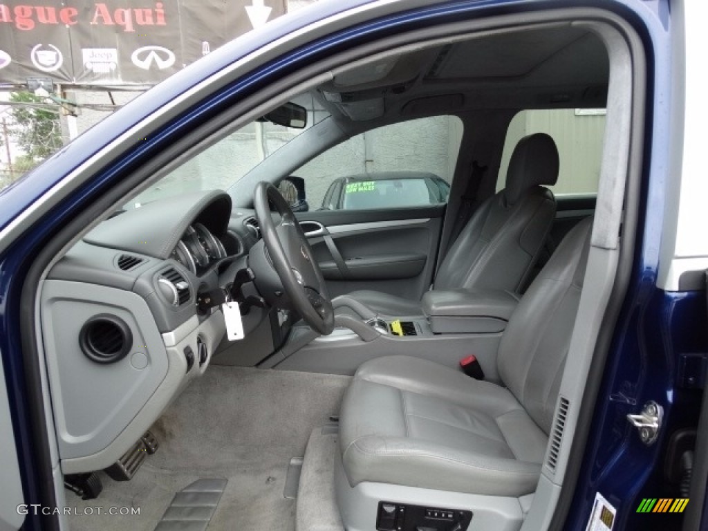 2008 Cayenne Turbo - Marine Blue Metallic / Stone/Steel Grey photo #10