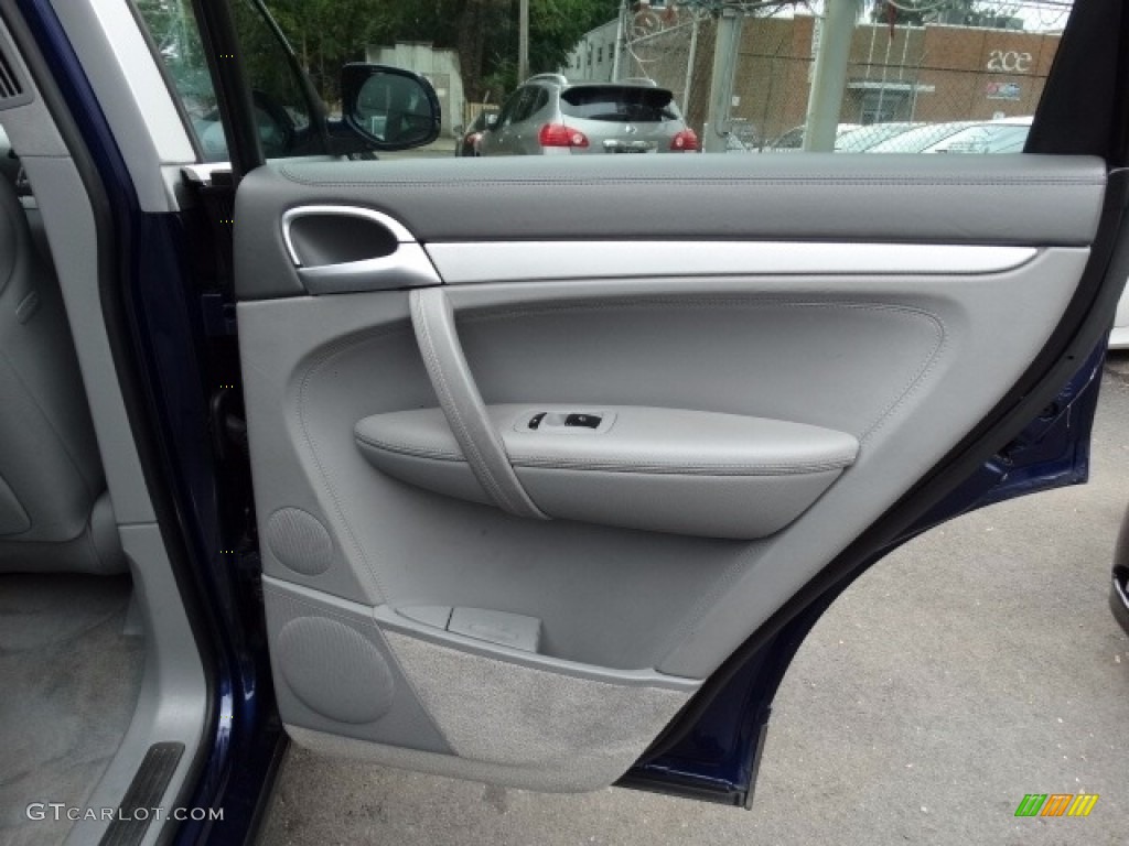 2008 Porsche Cayenne Turbo Stone/Steel Grey Door Panel Photo #116139422