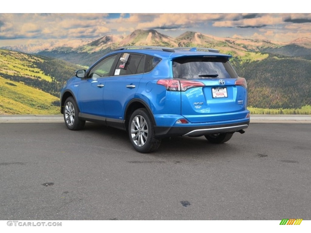 2017 RAV4 Limited AWD Hybrid - Electric Storm Metallic / Black photo #3