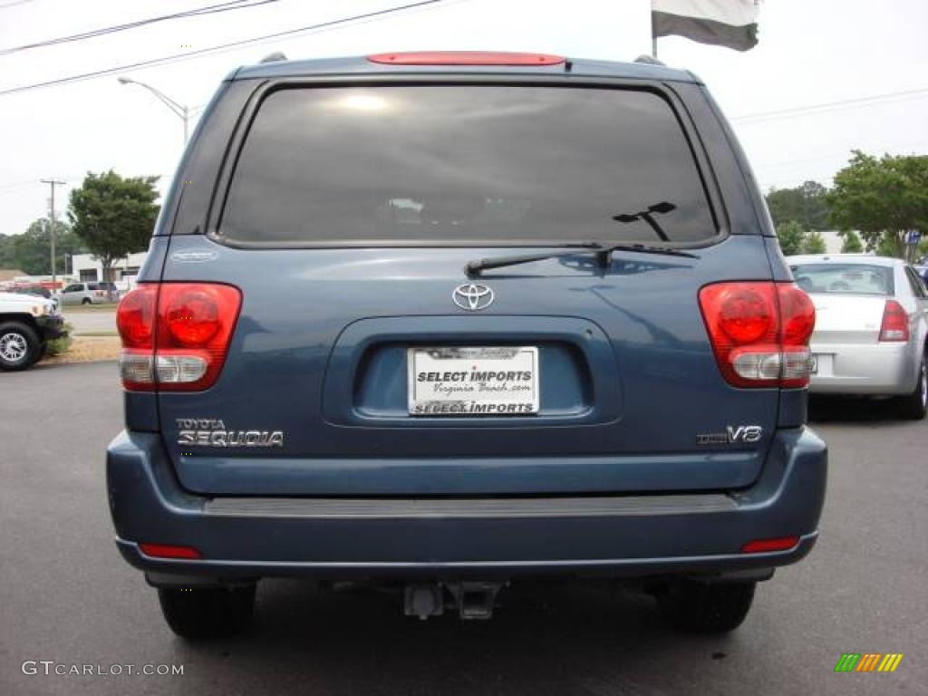 2005 Sequoia Limited - Blue Steel Metallic / Taupe photo #5