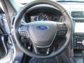Ebony Black 2017 Ford Explorer Limited Steering Wheel