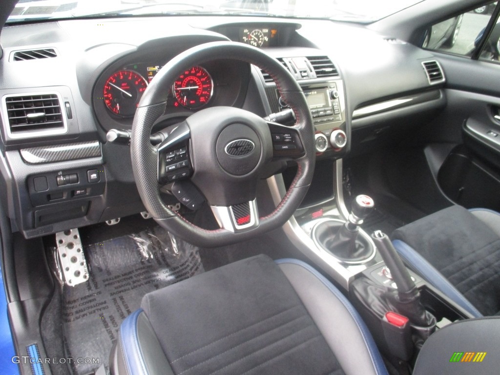 Carbon Black Interior 2015 Subaru WRX STI Launch Edition Photo #116141024