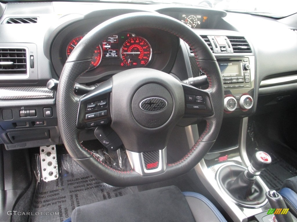 2015 Subaru WRX STI Launch Edition Carbon Black Dashboard Photo #116141057