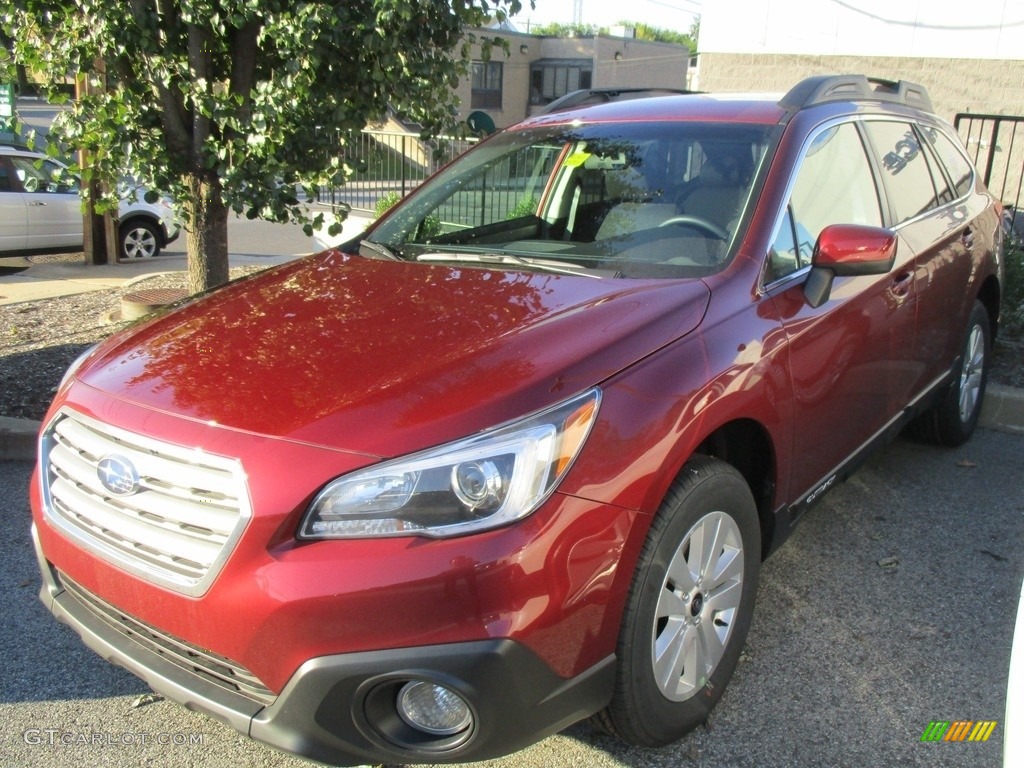 2017 Outback 2.5i Limited - Venetian Red Pearl / Warm Ivory photo #1