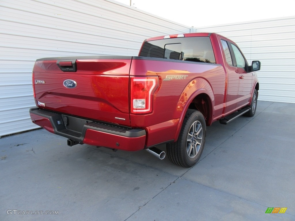 2016 F150 XLT SuperCab - Ruby Red / Black photo #4