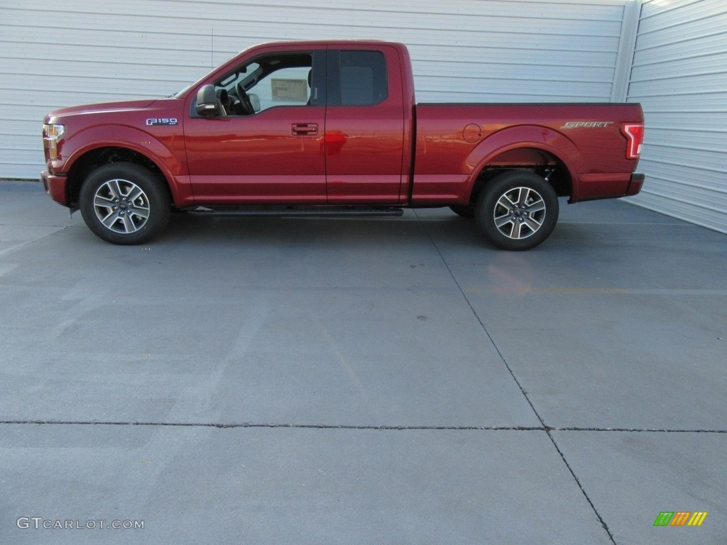 2016 F150 XLT SuperCab - Ruby Red / Black photo #6