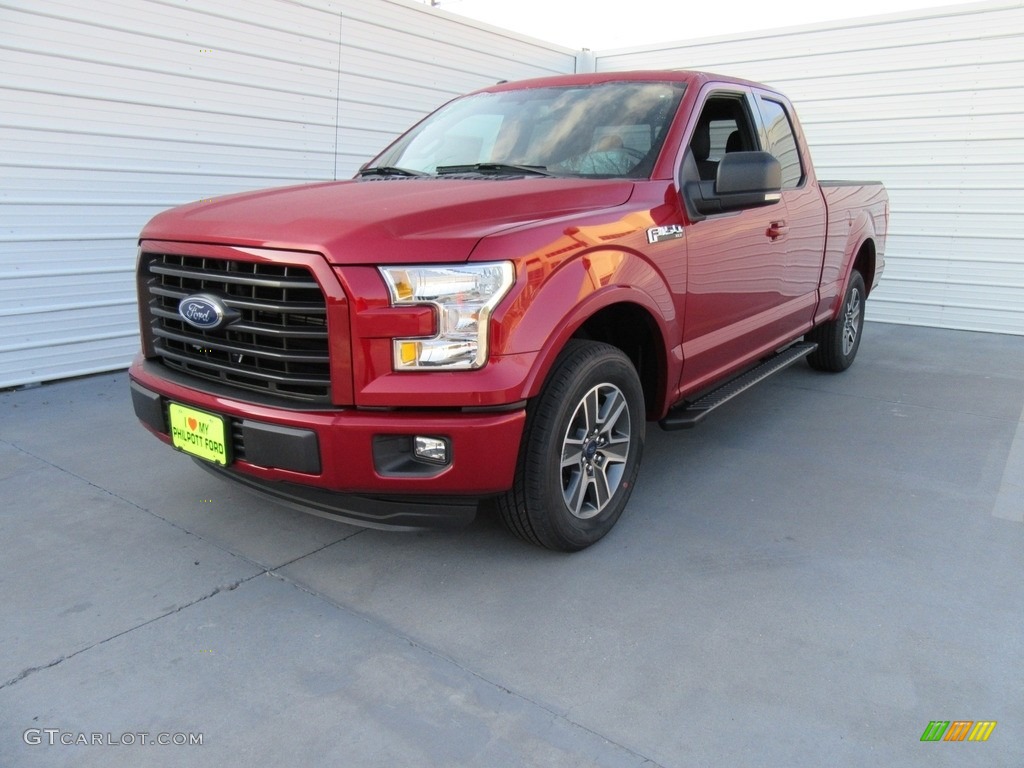 2016 F150 XLT SuperCab - Ruby Red / Black photo #7