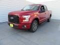 2016 Ruby Red Ford F150 XLT SuperCab  photo #7
