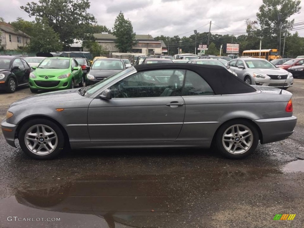 2004 3 Series 325i Convertible - Silver Grey Metallic / Black photo #3