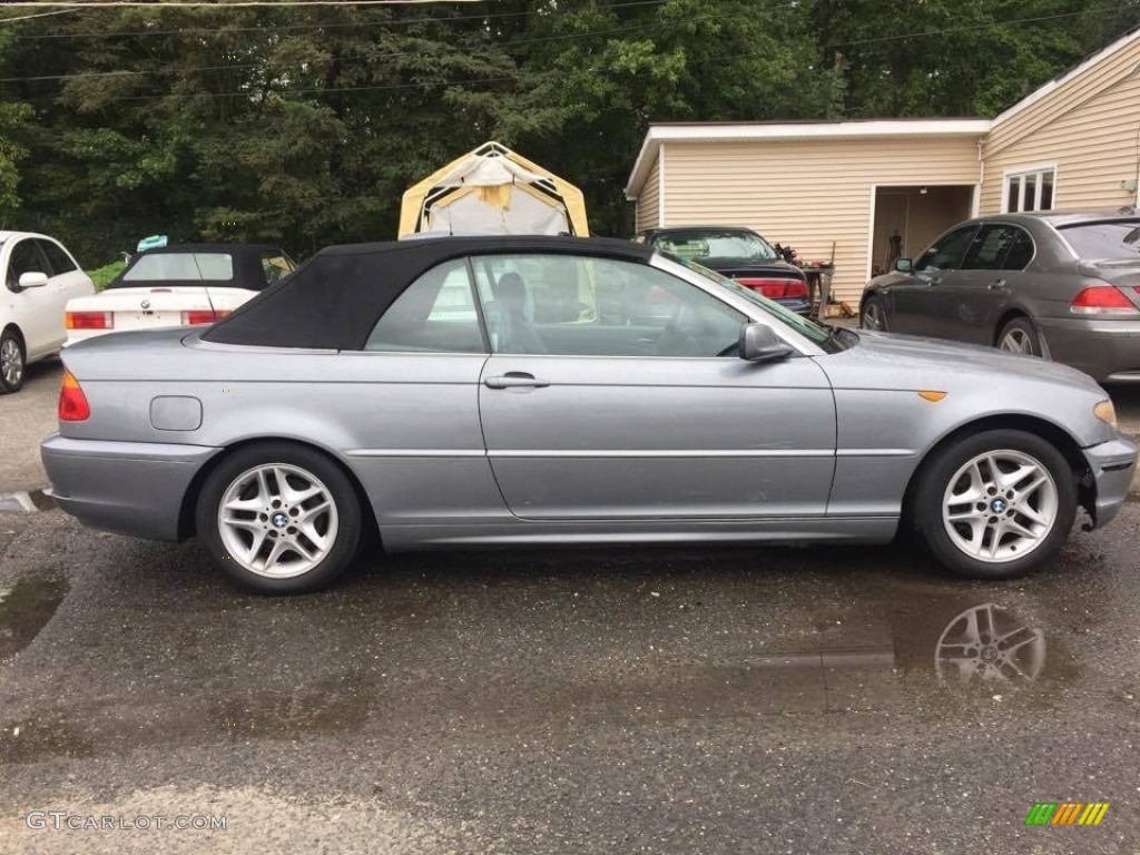 2004 3 Series 325i Convertible - Silver Grey Metallic / Black photo #7