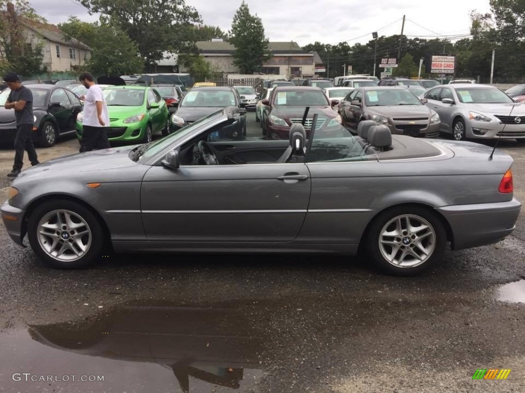 2004 3 Series 325i Convertible - Silver Grey Metallic / Black photo #15