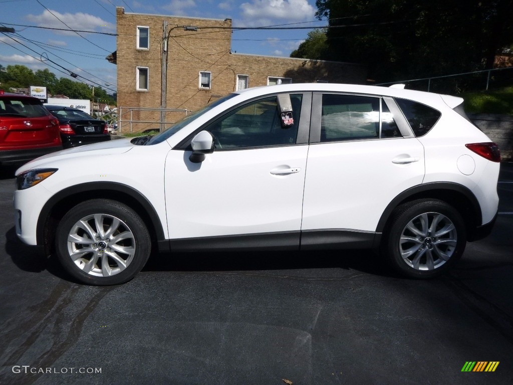 2014 CX-5 Grand Touring AWD - Crystal White Pearl Mica / Black photo #4