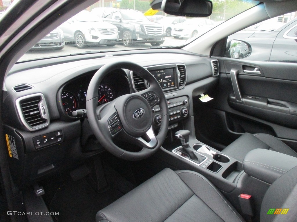 2017 Sportage EX AWD - Mineral Silver / Black photo #6