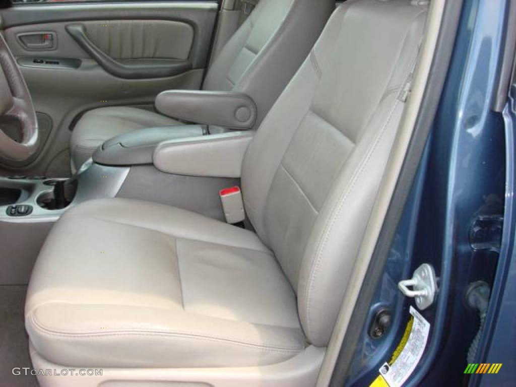 2005 Sequoia Limited - Blue Steel Metallic / Taupe photo #9