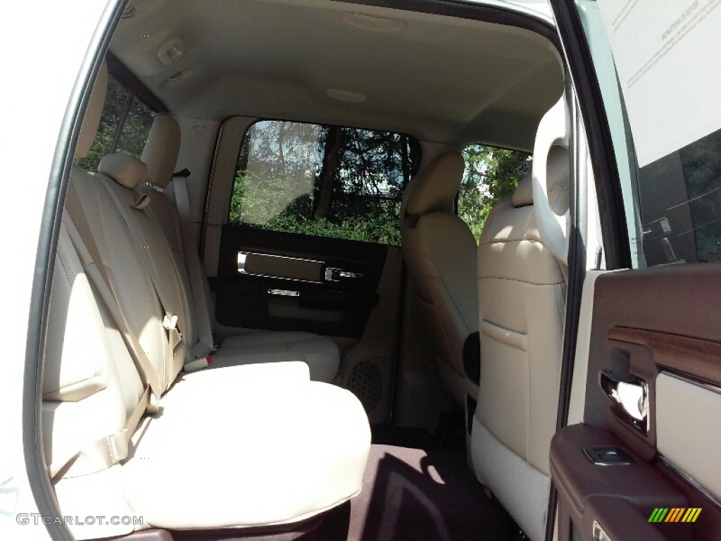 2017 1500 Laramie Crew Cab 4x4 - Bright White / Canyon Brown/Light Frost Beige photo #12