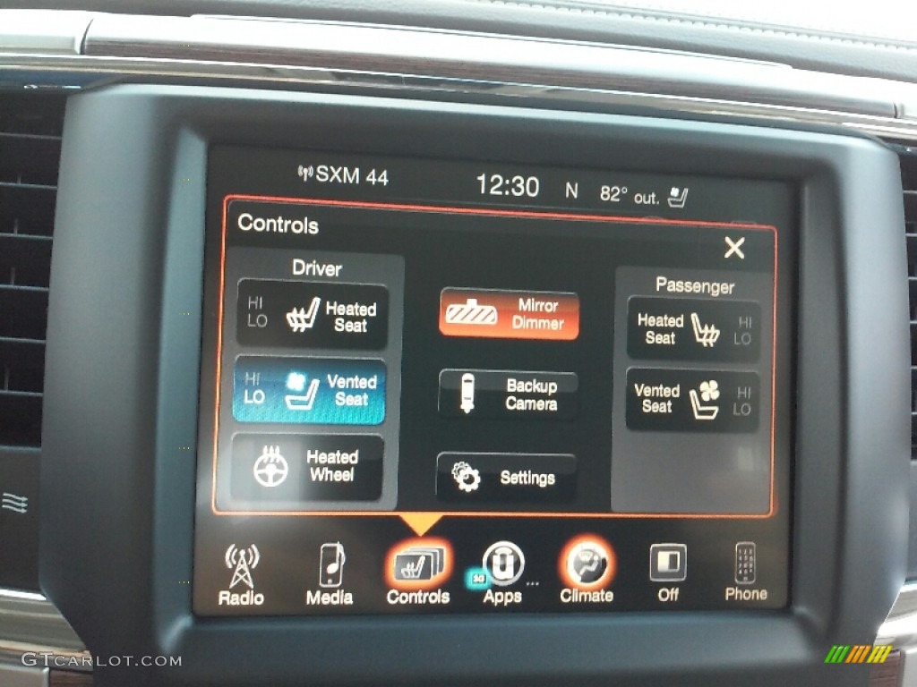2017 Ram 1500 Laramie Crew Cab 4x4 Controls Photo #116147324