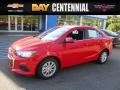 2017 Red Hot Chevrolet Sonic LT Sedan  photo #1