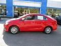 2017 Red Hot Chevrolet Sonic LT Sedan  photo #2